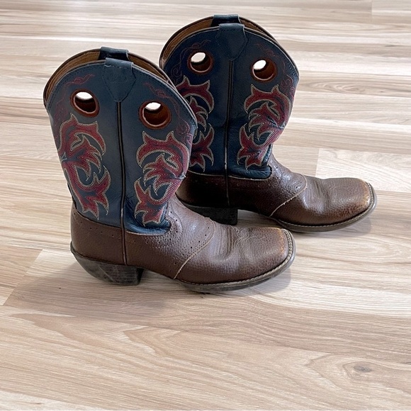 Justin Boots Other - Justin Boots Brown and Blue Leather Boots